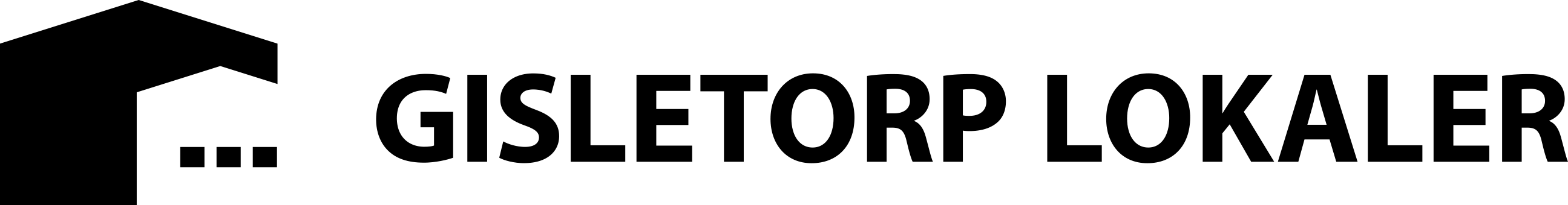 Gisletorp Lokaler logotyp svart